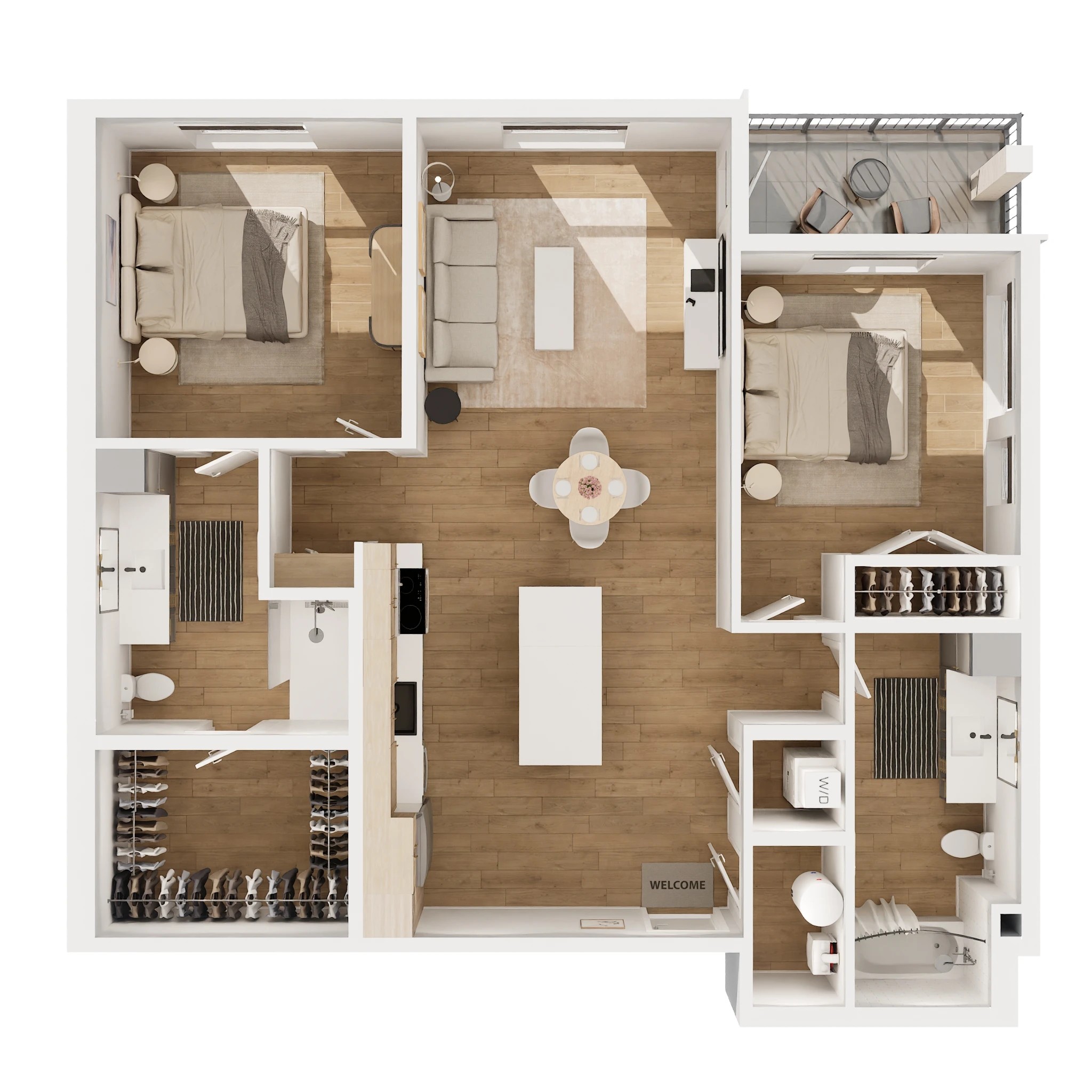 B2A floor plan